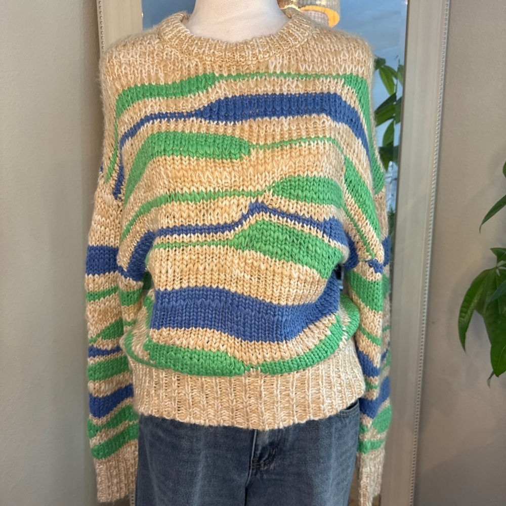 Very J Multicolor Striped Knit Sweater